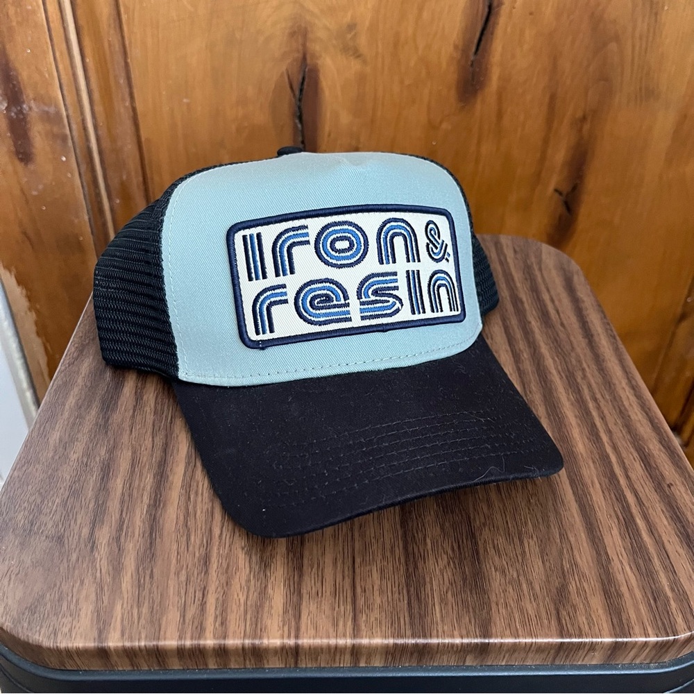 Iron & Resin Black and Green Cap